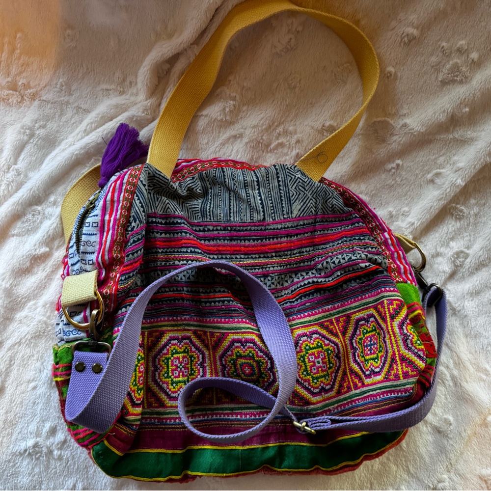 COPY - Free People Free People Day Tripper Technicolor Embroidered Tote Bag